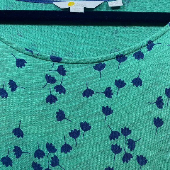 Boden Green Floral pattern dress US 16/18R - Picture 3 of 14